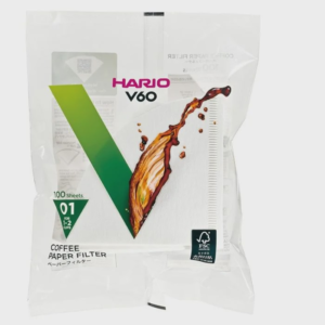 Hario V60 Coffee Paper Filter 01 White 100